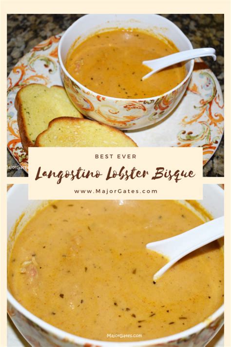 Langostino Lobster Bisque · Major Gates