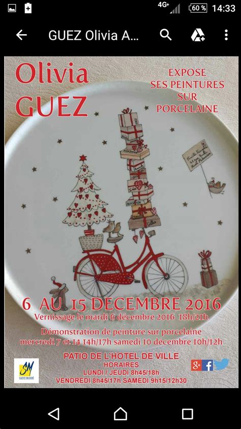 Bienvenue à l exposition de peinture sur porcelaine d Olivia Guez à la