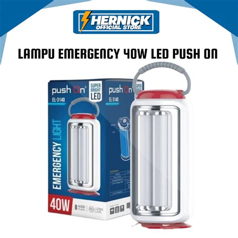 Jual Lampu Emergency Push On El Lampu Led Emergency Darurat Sisi