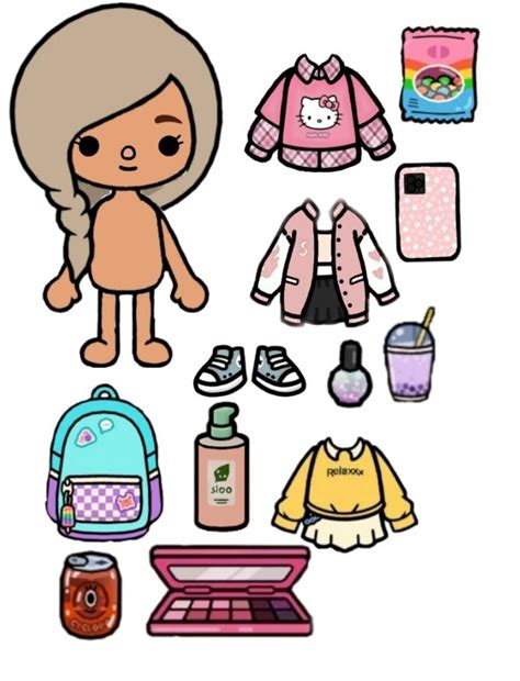 Toca Boca Dress Up In 2024 Paper Dolls Clothing Paper Doll Template