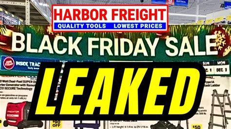 Harbor Freight Black Friday Sale 2024 Leaked Flyer