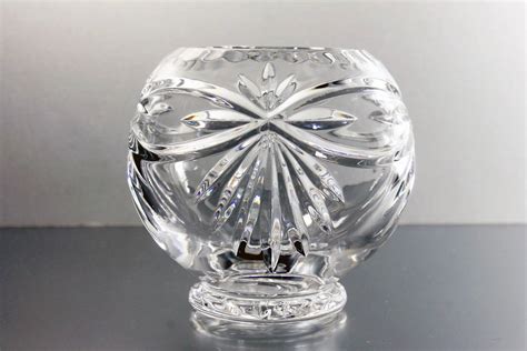 Crystal Rose Bowl Cut Glass Heavy Crystal Leaded Crystal Clear