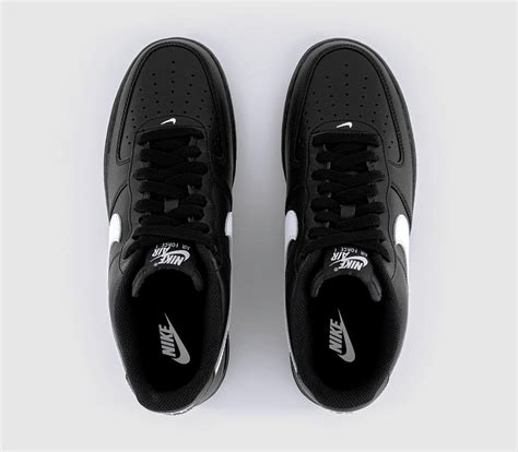 Nike Air Force 1 07 Trainers Black White Black Black Mens Trainers