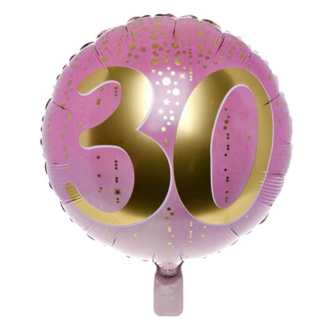 Buy Pink And Gold 30th Birthday Balloon Bouquet Delivered Inflated For