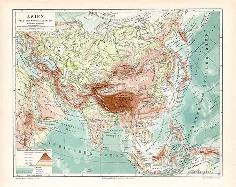 Asia geological map 1895 Our beautiful pictures are available as Framed Prints, Photos, Wall Art ...