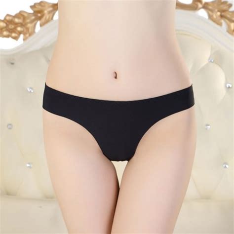 Sexy Women Soft Underwear Invisible Thong Lingerie Briefs Seamless