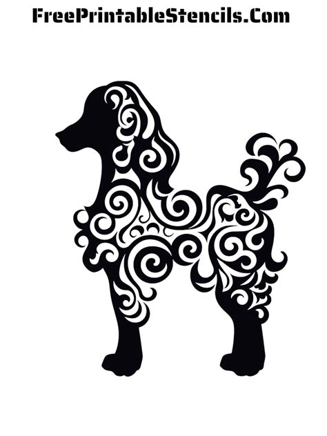 Free Printable Poodle Stencils Free Printable Stencils