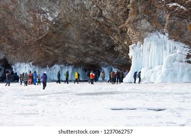 Lake Baikal Irkutsk Region Russia March Stock Photo 1237062757 ...