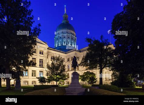 United States Georgia Atlanta Georgia State Capitol Building State House Dawn Exterior