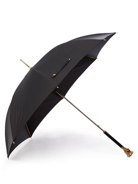 Alexander McQueen Crown And Skull Handled Umbrella In Black Lyst