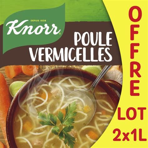 Soupe Poule Vermicelles Petits L Gumes Knorr Le Lot De Briques De