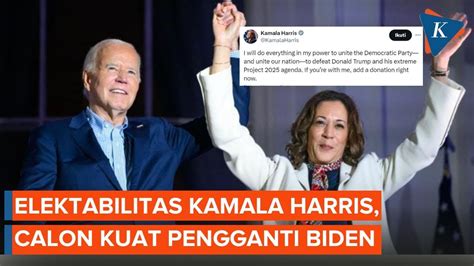 Elektabilitas Kamala Harris Yang Disebut Bakal Gantikan Biden Tantang