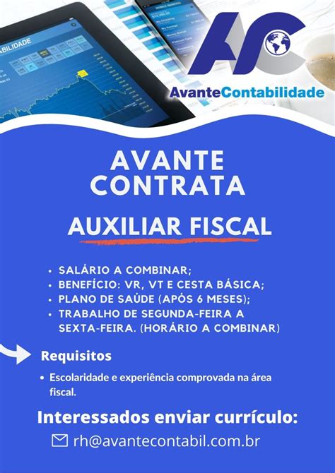 Vaga Auxiliar Fiscal Empregos Cuiabá