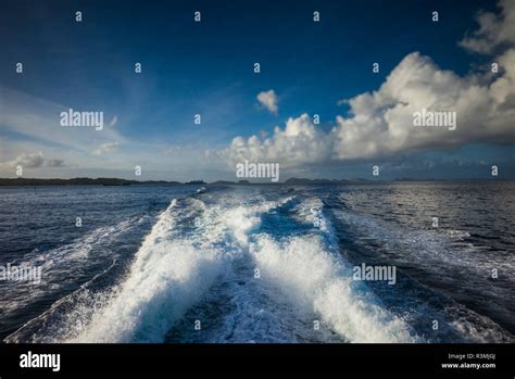 British Virgin Islands Anegada Setting Point Seascape From The