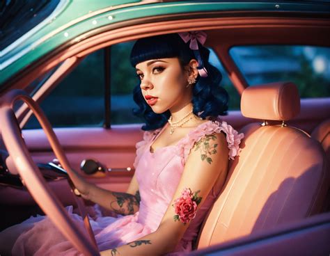 Lexica Melanie Martinez Sitting In Car Ultra Realistic Lighting