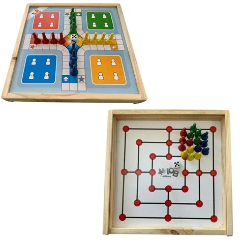 Jogo Completo Dama Trilha Ludo Xadrez E Domin Madeira Iob Madeiramadeira