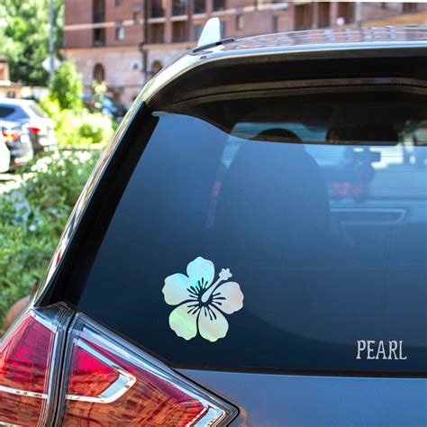 Hibiscus Flower Vinyl Decal Sticker For Car Window Home Water Bottle