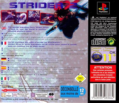 Strider 2 2000 Playstation Box Cover Art Mobygames