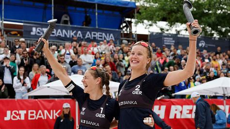 Deutscher Volleyball Verband Beach Müller Tillmann mit Sieg und