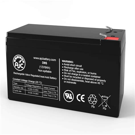 AJC 12V 9Ah Sealed Lead Acid AGM VRLA Battery BuyClerk