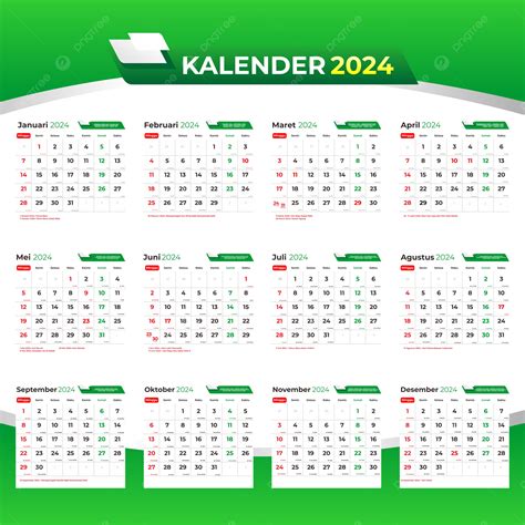 Kalender Indonesien Perfektes B Ropapier Vektor Vorlage Zum