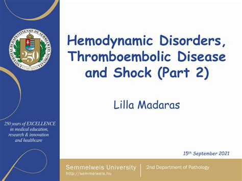 Pdf Hemodynamic Disorders Thromboembolic Disease And Shock Dokumen