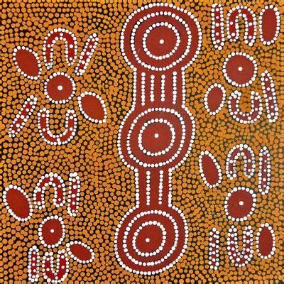 Aboriginal Art Dot Painting, Aboriginal Art Symbols, Abstract Painting ...