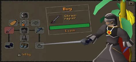 OSRS Ghrazi Rapier