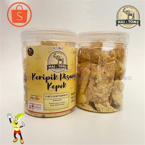 Jual Keripik Pisang Kepok Rasa Keju Toples Khas Lampung Haitoms 250gram