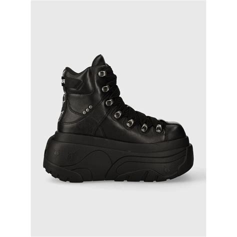 Δερμάτινες μπότες Naked Wolfe Radiant γυναικείες χρώμα μαύρο GLAMI gr