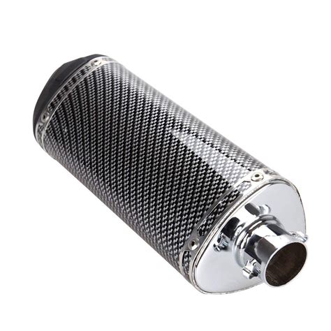 Carbon Fiber 38mm Motorcycle Scooter Exhaust Muffler Pipe W Movable Venom Motorsports Usa