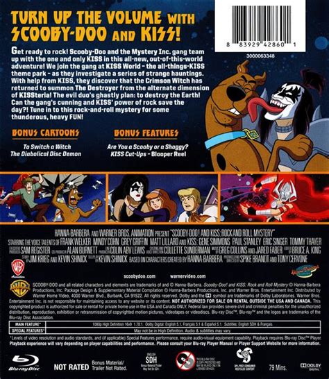 Scooby Doo And KISS Rock And Roll Mystery BluRay Movies TV Movies