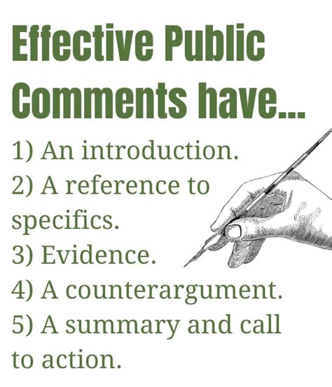 How To Write An Effective Public Comment The Byway