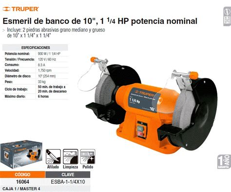 Esmeril De Banco Hp En Mercado Libre