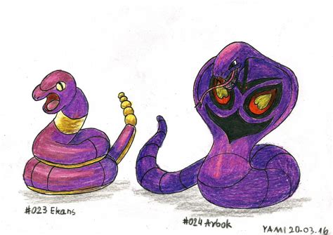 Ekans Evolution Family by Yami19 on DeviantArt