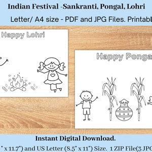 Sankranti Coloring Pages, Pongal Coloring Pages, Festival of Sankranti ...