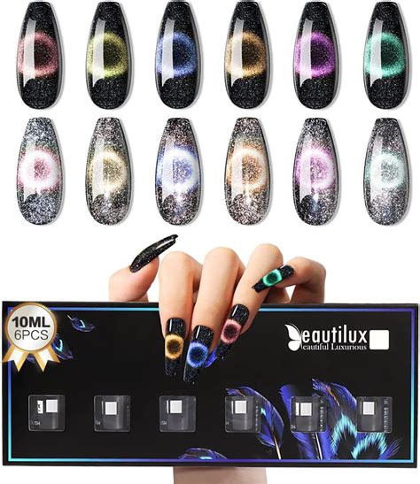 Beautilux Vernis Semi Permanent 9D Pailleté Reflechissante Magnetique