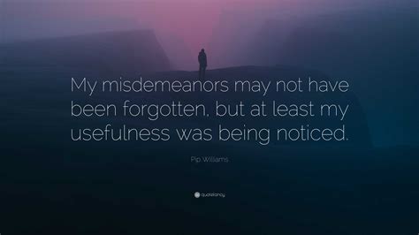 Pip Williams Quote “my Misdemeanors May Not Have Been Forgotten But