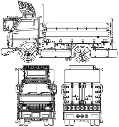 Car Blueprints Toyota Dyna Truck Blueprint