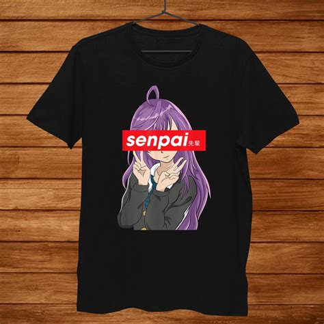 Japanese Anime Girl Shirt Notice Me Senpai Men Teeuni