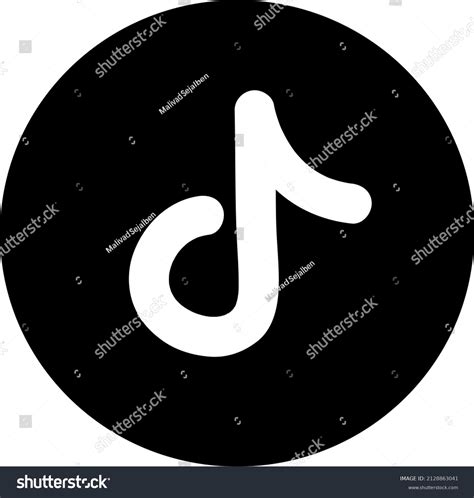 tik tok vector icon illustration  stock vector royalty