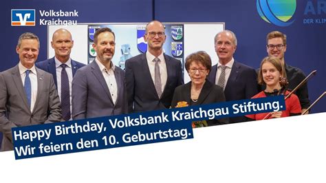 Jahre Volksbank Kraichgau Stiftung Youtube