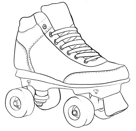 Desenhos de Patins Grátis para Colorir e Imprimir ColorirOnline