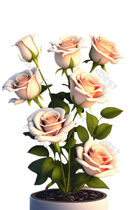 White Rose Watercolor Wedding Flower Leaf Hd Transparent PNG Images