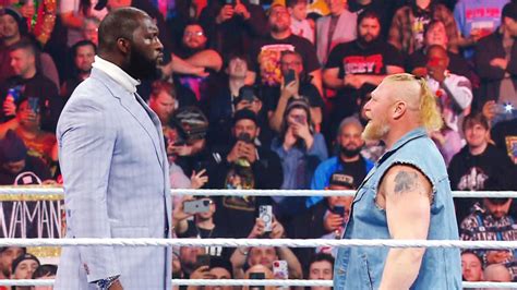 Brock Lesnar Vs Omos A Clash Of Titans At WrestleMania 39