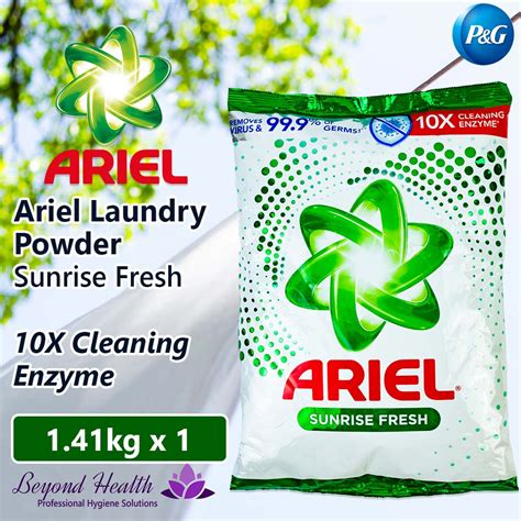 Ariel Laundry Powder With Oxybleach 1190kg Sunrise Fresh Scent 10x