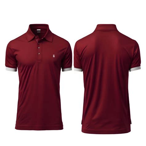 Copy Of Unique Dark Red Polo T Shirt Front And Back Postermywall