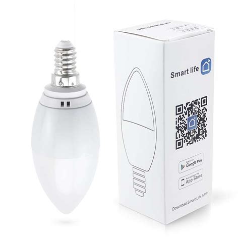 Tuya Smart Led Birne E Kerzenlicht W Smart Wifi Rgbcw