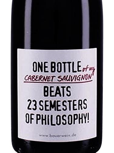 Emil Bauer Söhne One Bottle of my Cabernet Sauvignon Beats 23