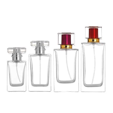 Luxury Perfume Bottle 30ml 50ml 100ml Clear Refillable Glass Perfume